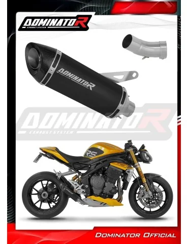Silencieux slip-on Dominator HP8 Noir pour Triumph Speed Triple 1200 RS / RR (2021-2024)
