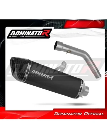 Silencieux slip-on Dominator HP6 Noir pour Triumph Tiger 800 XCA (2018-2020)
