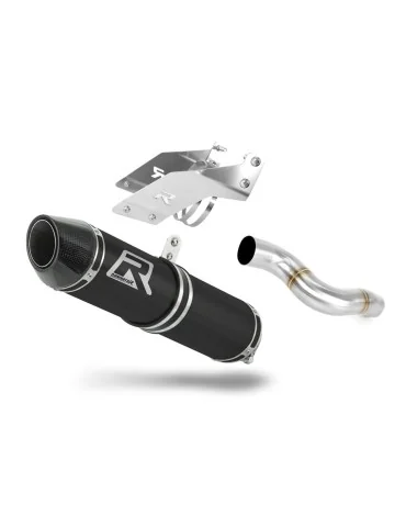 Silencieux slip-on Dominator HP2 Noir pour Kawasaki ZX6R 636 (2007-2008)