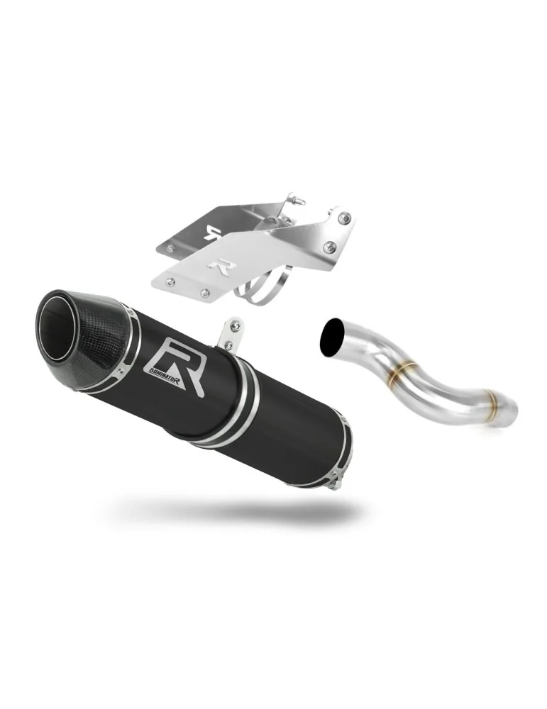 Silencieux slip-on Dominator HP2 Noir pour Kawasaki ZX6R 636 (2007-2008)