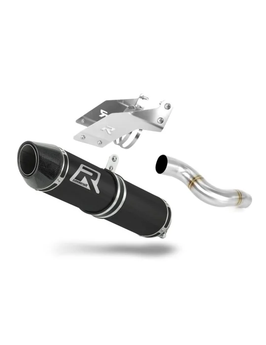 Silencieux slip-on Dominator HP2 Noir pour Kawasaki ZX6R 636 (2007-2008)
