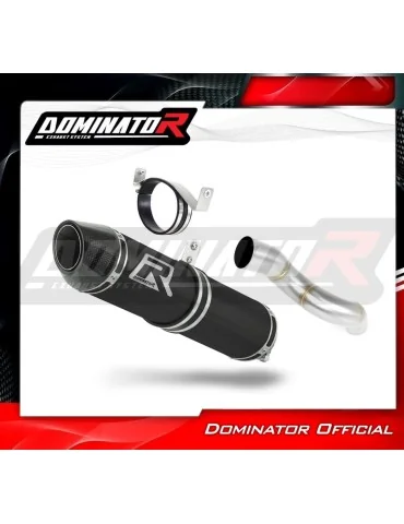 Silencieux slip-on Dominator HP2 Noir pour Kawasaki ZX6R 636 (2005-2006)