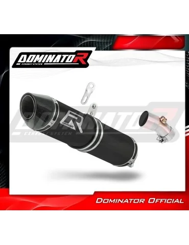 Silencieux slip-on Dominator HP2 Noir pour Kawasaki ER - 6 N / F 650 (2006-2008)