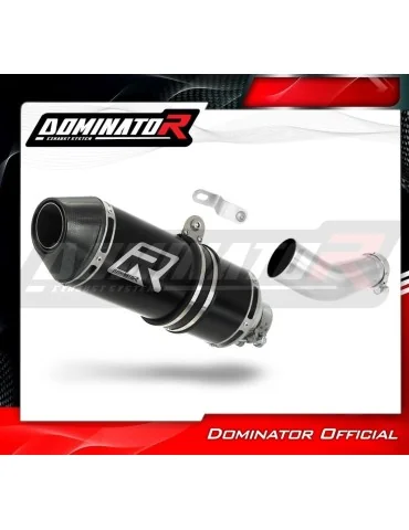 Silencieux slip-on Dominator HP3 Noir pour Suzuki GSXR 750 K6 K7 (2006-2007)