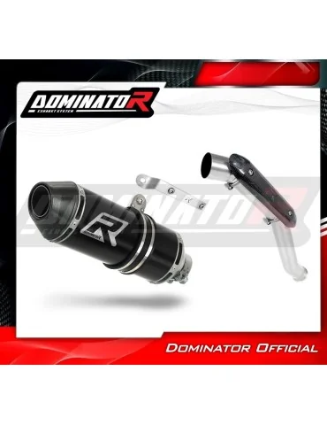 Silencieux slip-on Dominator HP3 Noir pour KTM RC 390 HI Level (2017-2020)