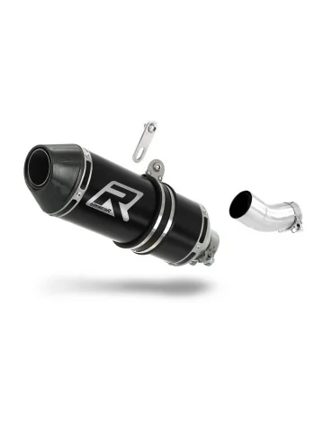 Silencieux slip-on Dominator HP3 Noir pour Aprilia Tuono V4 R APRC Low Level (2011-2014)