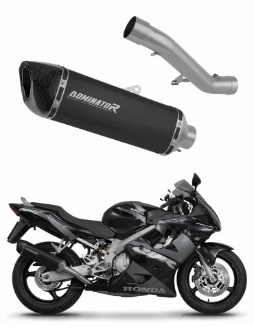 Silencieux slip-on Dominator HP6 Noir pour Honda CBR 600 F4i (2001-2006)
