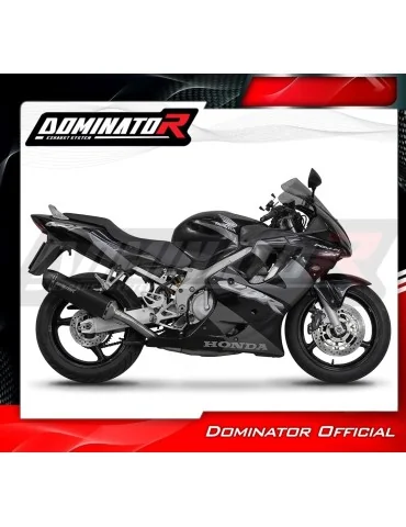 Silencieux slip-on Dominator HP6 Noir pour Honda CBR 600 F4i (2001-2006)