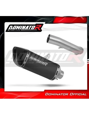 Silencieux slip-on Dominator HP6 Noir pour Suzuki GSX-S 750 (2017-2020)