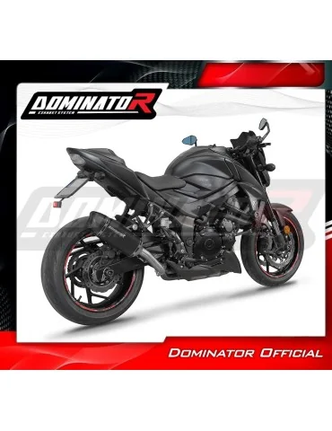 Silencieux slip-on Dominator HP6 Noir pour Suzuki GSX-S 750 (2017-2020)