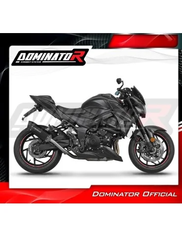 Silencieux slip-on Dominator HP6 Noir pour Suzuki GSX-S 750 (2017-2020)