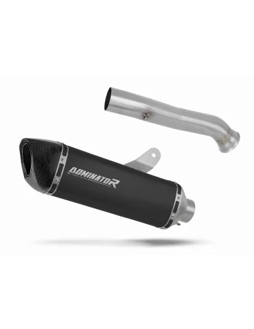 Silencieux slip-on Dominator HP6 Noir pour Husqvarna Norden 901 (2022-2025)
