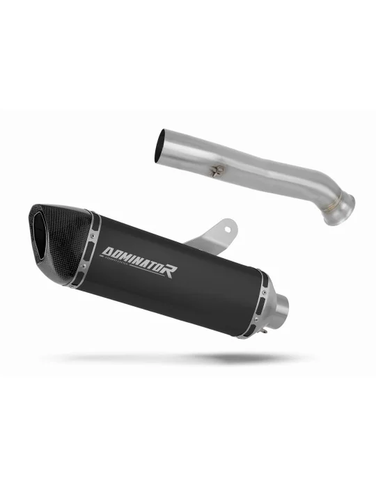 Silencieux slip-on Dominator HP6 Noir pour Husqvarna Norden 901 2022-2025, vue 1