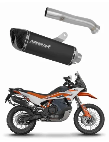Silencieux slip-on Dominator HP6 Noir pour KTM 790 Adventure / R (2019-2025)