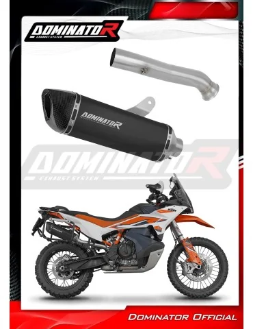 Silencieux slip-on Dominator HP6 Noir pour KTM 790 Adventure / R (2019-2025)