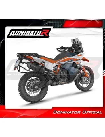 Silencieux slip-on Dominator HP6 Noir pour KTM 790 Adventure / R (2019-2025)