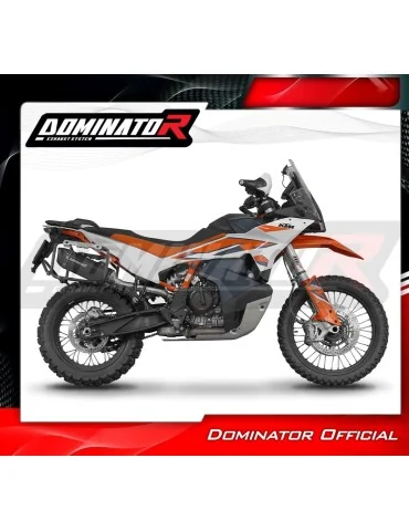 Silencieux slip-on Dominator HP6 Noir pour KTM 790 Adventure / R (2019-2025)