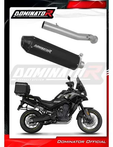 Silencieux slip-on Dominator MX2 Noir pour CF Moto 800 MT Explore / Sport / Touring (2022-2025)