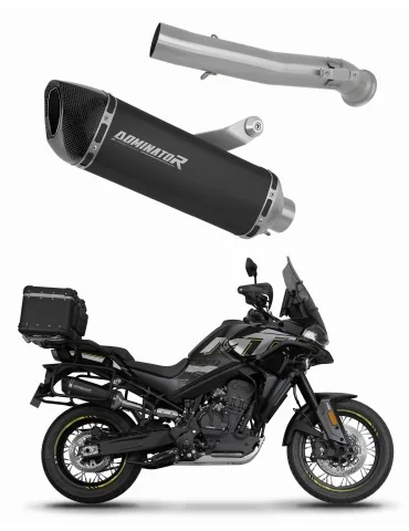 Silencieux slip-on Dominator HP6 Noir pour CF Moto 800 MT Explore / Sport / Touring (2022-2025)
