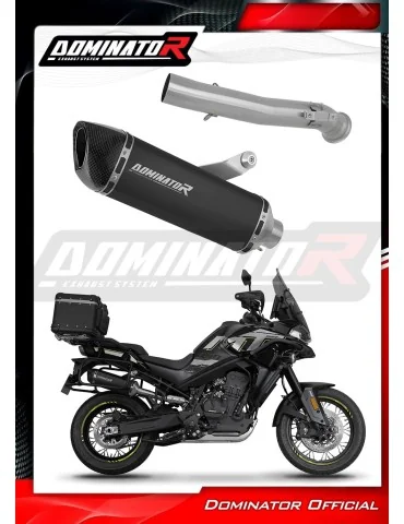 Silencieux slip-on Dominator HP6 Noir pour CF Moto 800 MT Explore / Sport / Touring (2022-2025)