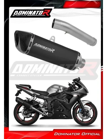Silencieux slip-on Dominator HP6 Noir pour Yamaha YZF R6 (2003-2005)