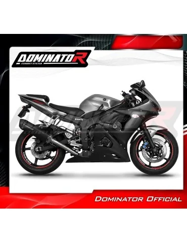 Silencieux slip-on Dominator HP6 Noir pour Yamaha YZF R6 (2003-2005)