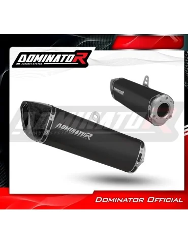 Silencieux bolt-on Dominator HP6 Noir pour Suzuki GSXR 600 K1-K5 (2001-2005)