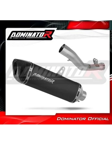 Silencieux slip-on Dominator HP6 Noir pour Suzuki GSXR 1000 K9 L0 L1 côté droit (2009-2011)