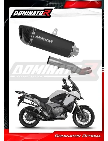 Silencieux slip-on Dominator HP6 Noir pour Honda VFR 1200X Crosstourer (2012-2020)