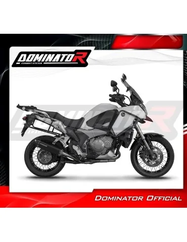 Silencieux slip-on Dominator HP6 Noir pour Honda VFR 1200X Crosstourer (2012-2020)