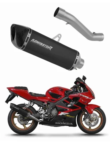 Silencieux slip-on Dominator HP6 Noir pour Honda CBR 600 F4i Sport (2001-2006)