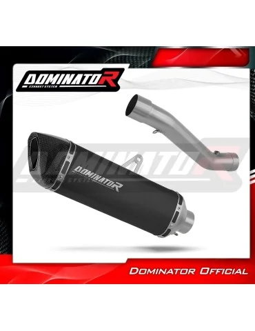 Silencieux slip-on Dominator HP6 Noir pour Honda CBR 600 F4i Sport (2001-2006)