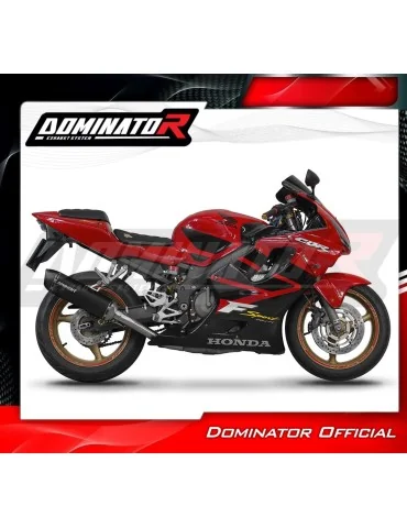Silencieux slip-on Dominator HP6 Noir pour Honda CBR 600 F4i Sport (2001-2006)