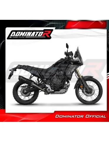 Silencieux slip-on Dominator HP6 Noir pour Yamaha Tenere 700 (2019-2020)