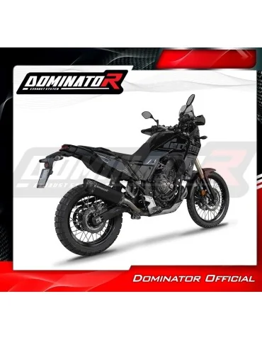 Silencieux slip-on Dominator HP6 Noir pour Yamaha Tenere 700 (2025-2026)