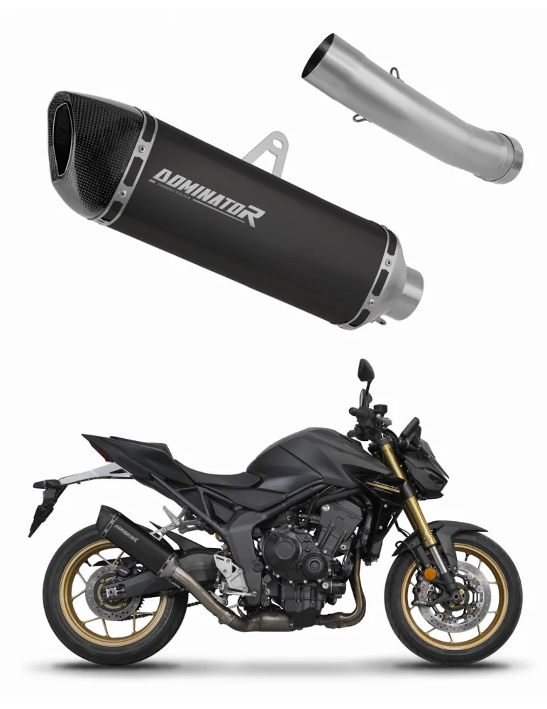 Silencieux slip-on Dominator HP6 Noir pour Honda CB 1000 Hornet / SP (2025)