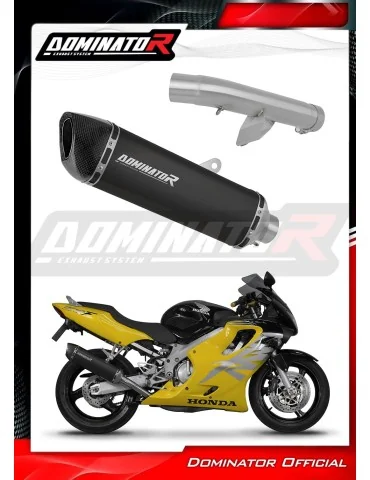 Silencieux slip-on Dominator HP6 Noir pour Honda CBR 600 F4 (1999-2000)