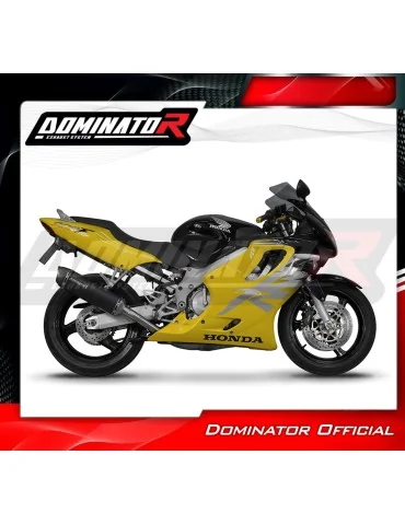 Silencieux slip-on Dominator HP6 Noir pour Honda CBR 600 F4 (1999-2000)