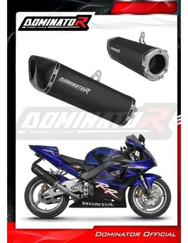 Silencieux bolt-on Dominator HP6 Noir pour Honda CBR 954 (2002-2003)