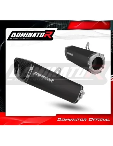 Silencieux bolt-on Dominator HP6 Noir pour Honda CBR 954 (2002-2003)
