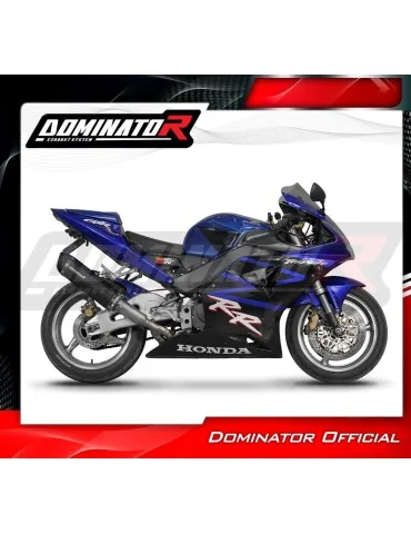 Silencieux bolt-on Dominator HP6 Noir pour Honda CBR 954 (2002-2003)