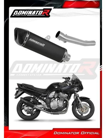 Silencieux slip-on homologué Dominator HP6 Noir pour Suzuki GSF Bandit 1200 (1996-2000)