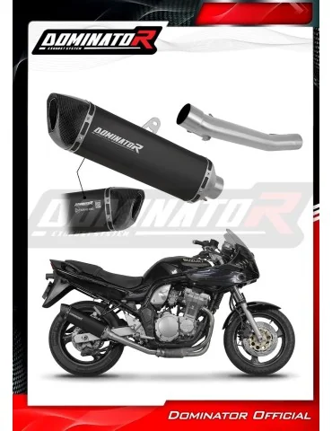 Silencieux slip-on homologué Dominator HP6 Noir pour Suzuki GSF Bandit N / S 600 (1995-1999)