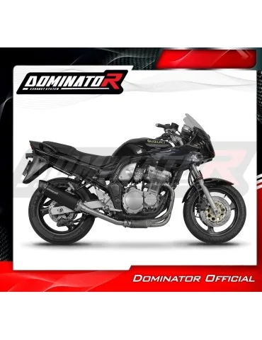 Silencieux slip-on homologué Dominator HP6 Noir pour Suzuki GSF Bandit N / S 600 (1995-1999)