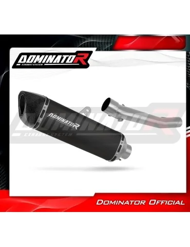 Silencieux slip-on homologué Dominator HP6 Noir pour Suzuki GSF Bandit 600 (2000-2004)