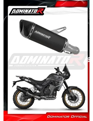 Silencieux slip-on Dominator HP6 Noir pour Kove 800 X Pro Adventure (2023-2026)
