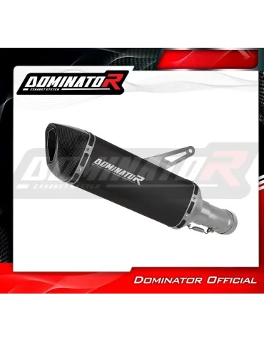 Silencieux slip-on Dominator HP6 Noir pour Kove 800 X Pro Adventure (2023-2026)