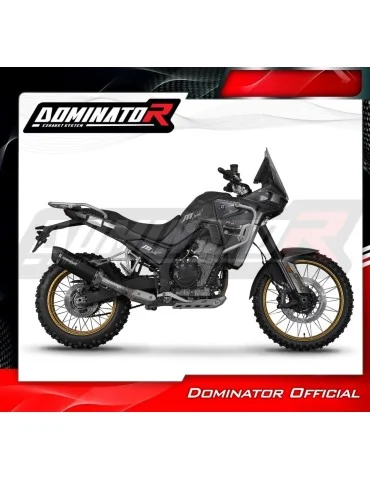 Silencieux slip-on Dominator HP6 Noir pour Kove 800 X Pro Adventure (2023-2026)