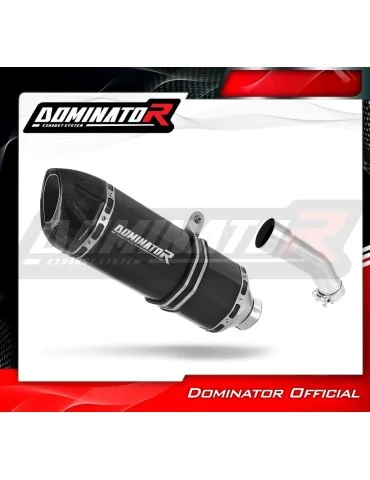 Silencieux slip-on Dominator HP1 Noir pour Yamaha FZR 600 (1988-1993)