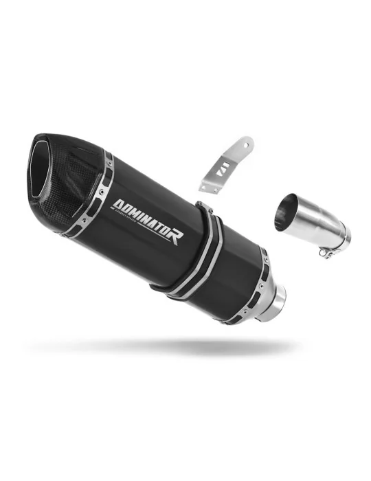 Silencieux slip-on Dominator HP1 Noir pour Suzuki GSXR 1000 L7 2017-2020, vue 1